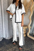 'Cassia' Half Sleeve Top and Pants Set - Celes Fashion